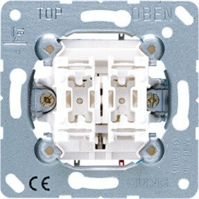 Jung Jalousie-Wipptaster 539 VU 1-polig 250V 10AX - Bild 1