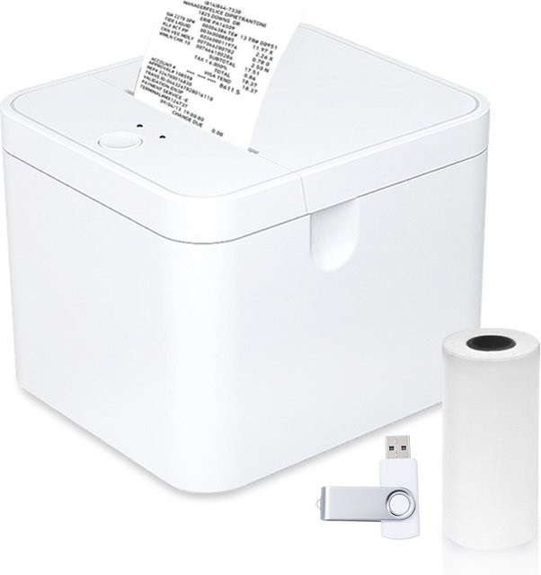 Honor Electronics Desktop-Thermodirektdrucker für POS-Belege mit USB und Bluetooth in Weiß - Bild 1