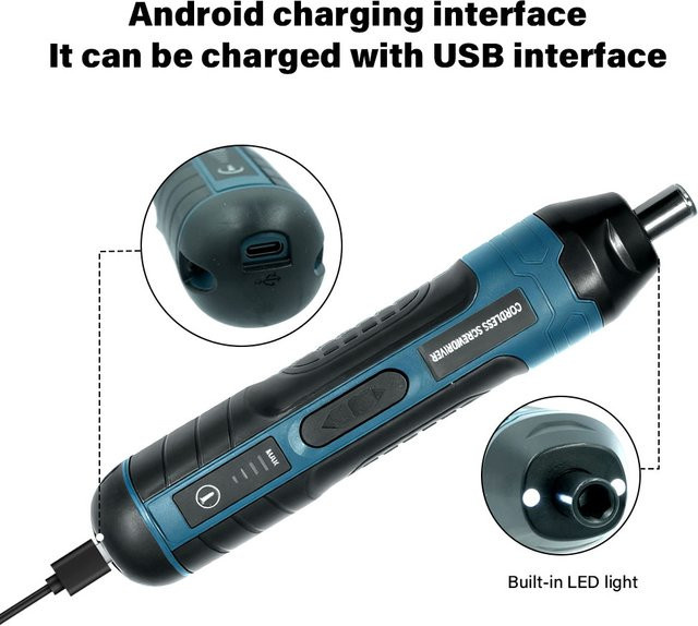 TTAKA7 Akku-Elektroschrauber-Set mit 3,6 V Lithium-Batterie für Haushaltsreparaturen und Bastelprojekte - Bild 1