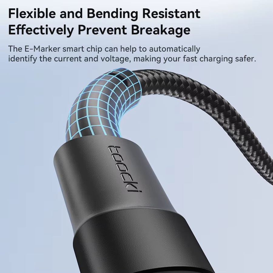 Toocki Micro-USB-Schnellladekabel USB-A auf Micro-USB aus geflochtenem Draht, bunt, 2,4 A Datenkabel für Xiaomi und Samsung - Bild 3