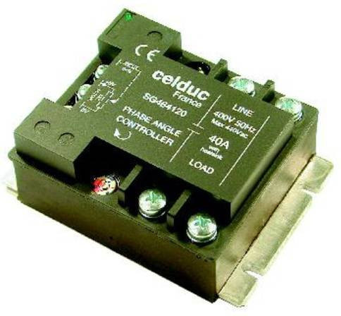 Celduc Halbleiterrelais SG444020 40A Schwarz mit einer maximalen Schaltspannung von 265 V/AC - Bild 1
