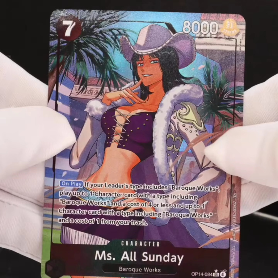 Bandai One Piece Robin SR Texturierte Folien-Prägekarte, Sammelkarten, Englisch - Bild 2