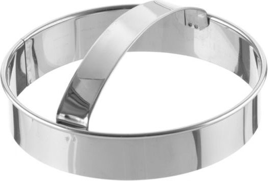 Schneider Ausstecher rund aus Edelstahl silber H: 3 cm, Ø: 12 cm - Bild 1