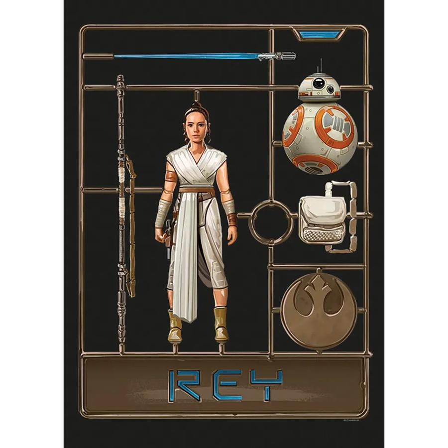Komar Wandbild Star Wars Toy Rey, bunt, B/H: 50 x 70 cm - Bild 2