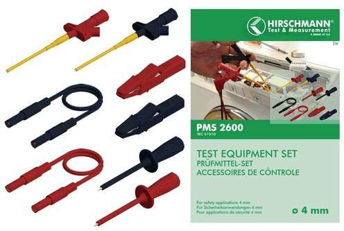 Hirschmann Test & Measurement PMS 2600 Sicherheits-Messleitungs-Set mit 4mm Lamellensteckern, Schwarz und Rot, Länge: 1,00 m - Bild 1