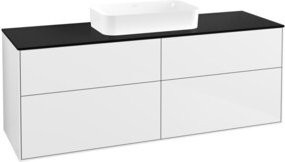 Villeroy & Boch Finion Waschtischunterschrank Wandmontiert, Blau und Weiß, Lackiert, B: 160 cm, T: 50,1 cm, H: 60,3 cm - Bild 1