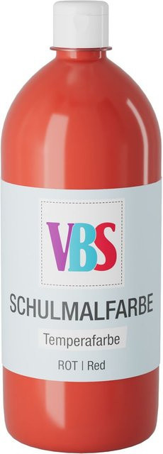VBS Schulmalfarbe Rot 1000 ml - Bild 1