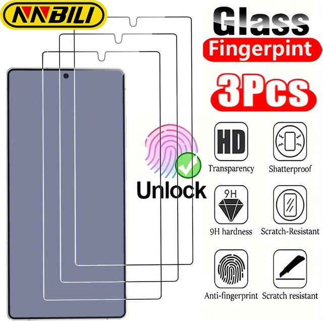 NNBILI 3er-Set Gehärtetes Glas Displayschutz für Samsung Galaxy S24 Ultra, S24, S25 Plus und S26 Ultra, transparent - Bild 1