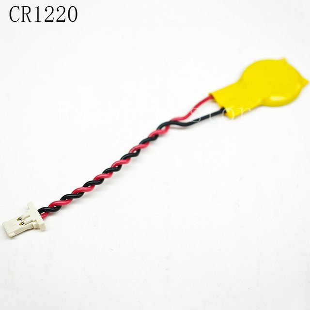 Rainpro CR1220 Knopfzellen Batterie 3V mit Lötstiften für BIOS und Notebook - Bild 1