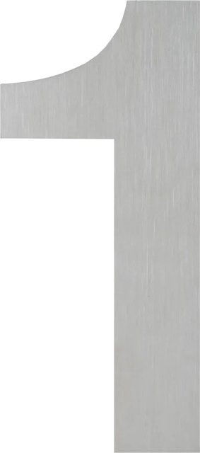 AnsaPro Hausnummer 1 aus Edelstahl in Silber - Bild 1