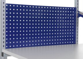 Rocholz Lochrückwand SYSTEM FLEX in Blau, B/H/T: 80 x 200 x 3 cm - Bild 1