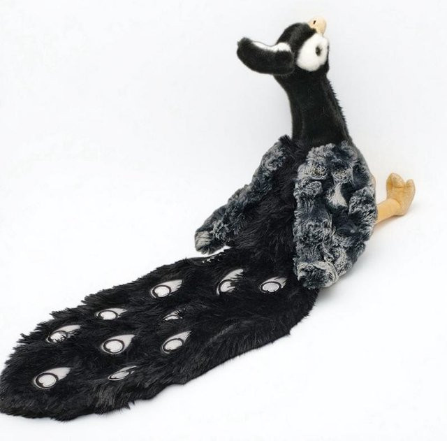 Yiran toy Pfau Plüschtier, bunter langer Schwanz, bunt/mehrfarbig - Bild 1