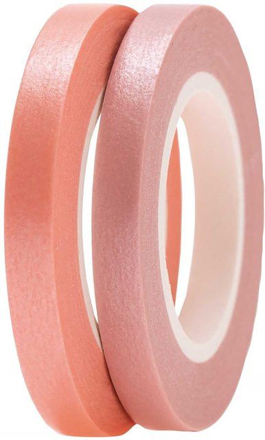 Rico Design Paper Poetry Washi Tapes Orchidee-Melone, 2 Stück, Breite: 5 mm, Länge: 10 m pro Rolle - Bild 1