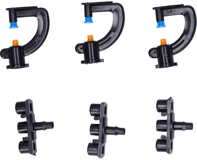 20er Set mfySpace G-Typ Brechungs-Nebel-Düsen Micro-Sprayer für Garten und Gewächshaus in Schwarz - Bild 1