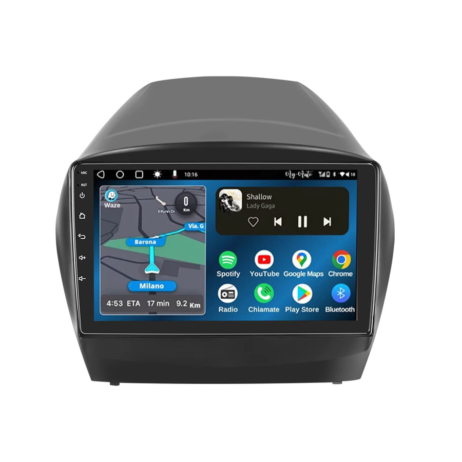 ESSGOO Android 15 Autoradio mit 9 Zoll Display für Hyundai Tucson ix35 2010-2015, 64GB, Schwarz, mit GPS, CarPlay, Android Auto, USB, Wi-Fi, Bluetooth und FM RDS - Bild 7