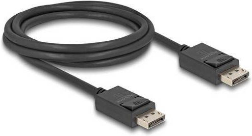 Delock DisplayPort Anschlusskabel Schwarz 2m mit vergoldeten Steckkontakten für 16K UHD - Bild 1