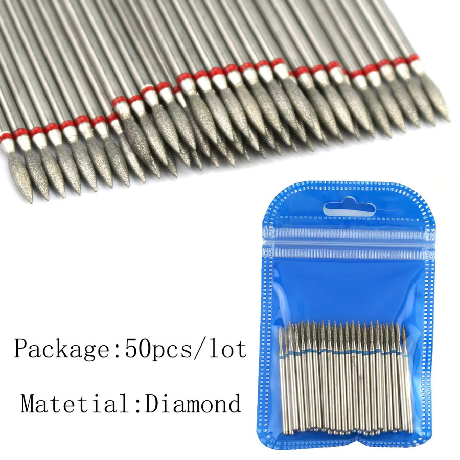 APRITH Nagel Bohrer Set, 50 Stück, Diamant Fräser für Maniküre, Unisex - Bild 2