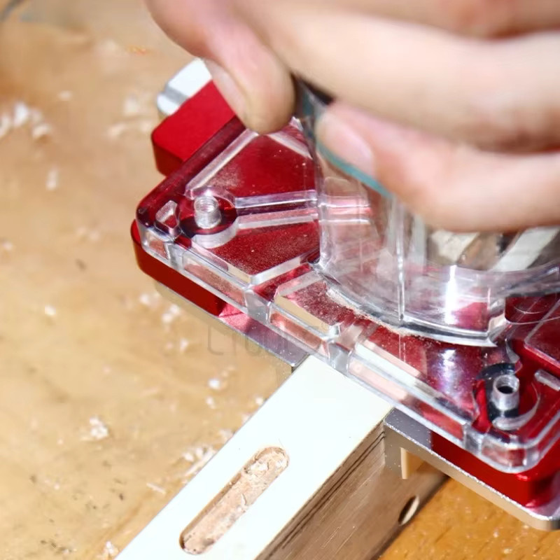 LTOOLS 2-in-1 Holzbearbeitungs-Schlitz-Positionierungsplatte aus Aluminiumlegierung für Schubladengriffe und Stanzen als praktische Schnitthilfe - Bild 5