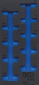 BGS Werkstattwageneinlage 1/3 in Blau aus Kunststoff für Art. 4098 - Bild 1