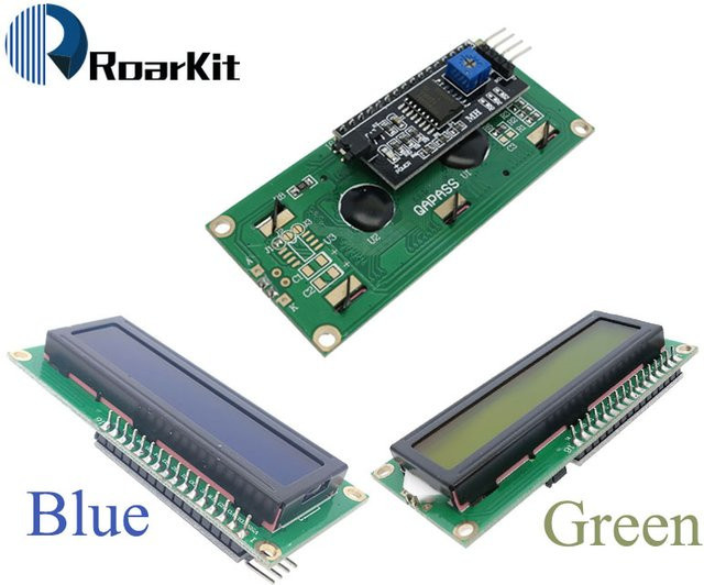 Roarkit LCD-Modul 1602 mit I2C-Schnittstelle und gelb-grünem Bildschirm für Arduino UNO R3 Mega2560 DIY KIT - Bild 1