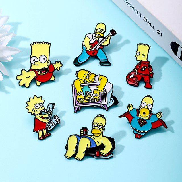 Potdemiel 7-teiliges Anime-Monster-Set, Emaille-Pins, Broschen, Bunt, Unisex - Bild 1