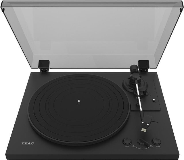 Teac TN-175-B Vollautomatik HiFi Plattenspieler mit Riemenantrieb und integriertem Phono-Vorverstärker in Schwarz - Bild 1