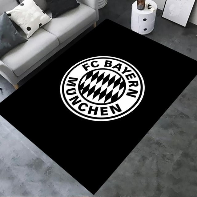 On My Love Home FC Bayern München Teppich, Schwarz, B/T: 70 x 100 cm - Bild 1