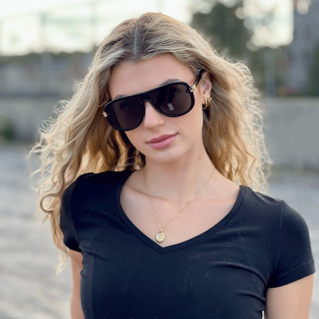 ZENOTTIC Sonnenbrille, quadratisch, Vollrand, Kunststoff, Damen - Bild 1
