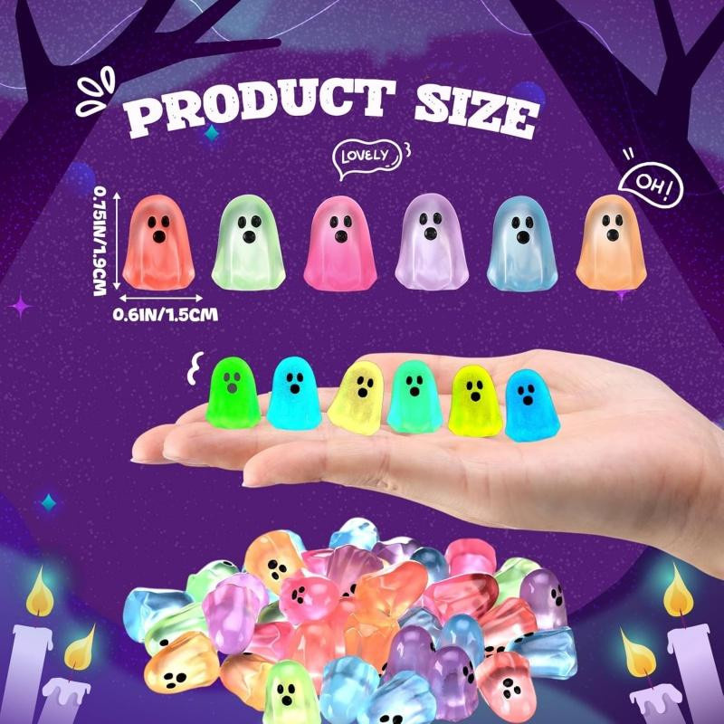 Linyi Toy Leuchtende Halloween Miniaturgeister aus Harz in Multicolour - Bild 6