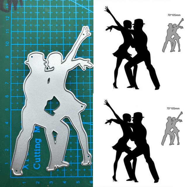 Dekorative Metall-Schneidvorlage für DIY Scrapbooking und Handwerk in Silber - Bild 1