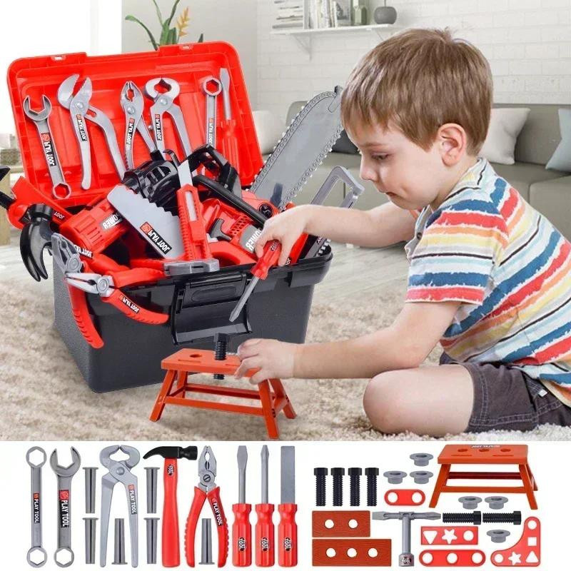 Fashnics Kinder Werkzeugkasten Set Reparaturwerkzeuge ab 3-6 Jahre - Bild 3