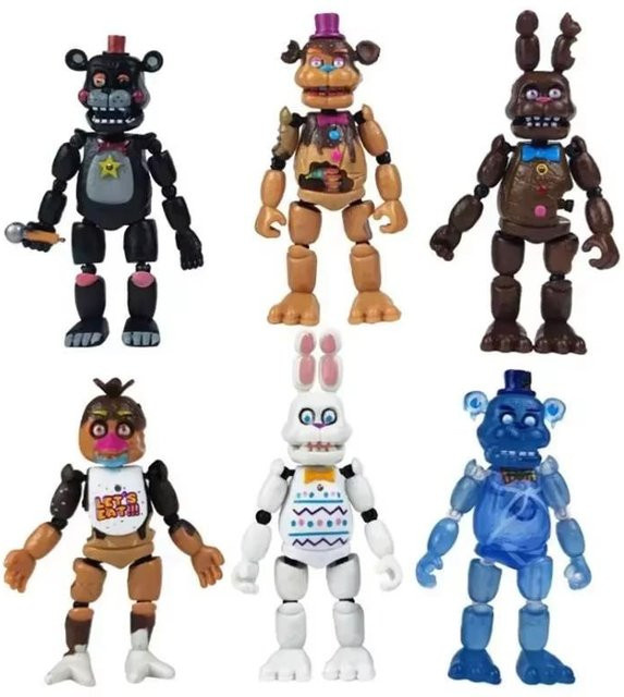 FNAF Spielzeugbär Figurines Schwestern Edition, Puppen, 1-6-teiliges Set, ab 14 Jahren - Bild 1