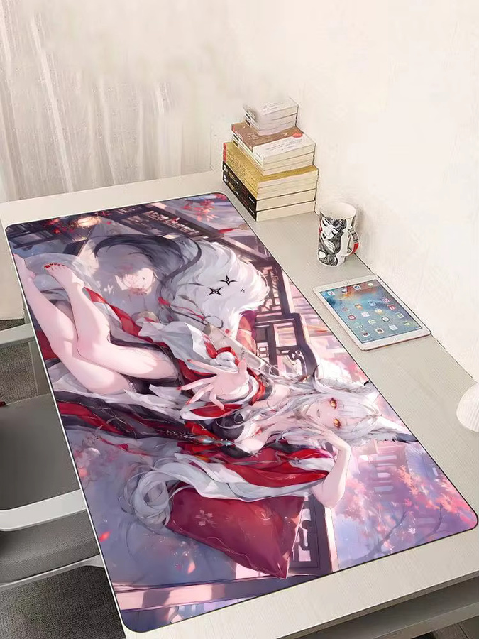 ANLUAN Esports-Gaming-Mauspad im Anime-Stil Wuthering Waves Hsin, Mehrfarbig, Schwarz - Bild 1