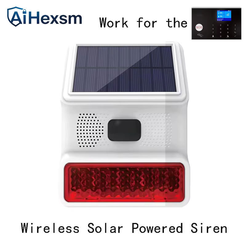 Tuya Smart Home Solarbetriebene Sirene mit WIFI GSM Alarmsystem und PIR-Bewegungsmelder, Drahtloses Sicherheitssystem via Smart Life APP und Alexa-Kompatibilität - Bild 3