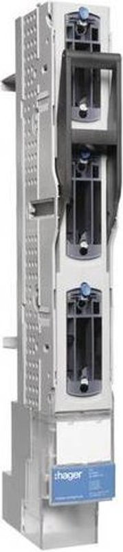 Hager LVS0060SPX Sicherungs-Lastschaltleiste NH00 60mm 3polig M8 Lasttrennschaltermodul 160A 690V Grau - Bild 2