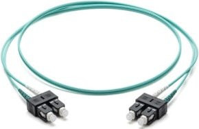 Corning LWL-Patchkabel SC/SC OM3 50/125 in Türkis, Länge: 10 m - Bild 1