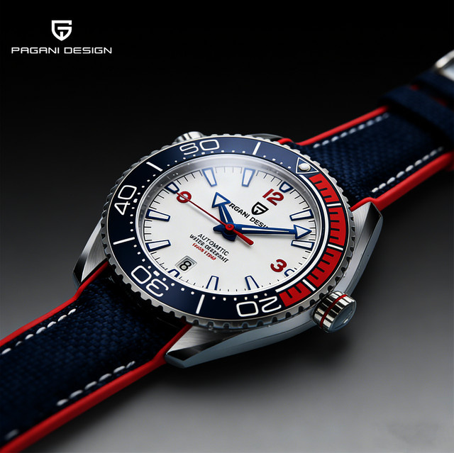 PAGANI DESIGN Armbanduhr Automatik, Silikon, Saphirglas, Herren - Bild 1