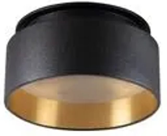 SSC-LUXon Sudara LED Design Einbauspot Gold Schwarz, dimmbar mit indirektem Licht, Warmweiß - Bild 1