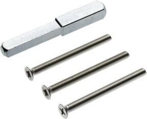 Dieckmann PT-Montageset VK 8/10x95mm M6 aus verzinktem Stahl in Silber - Bild 1