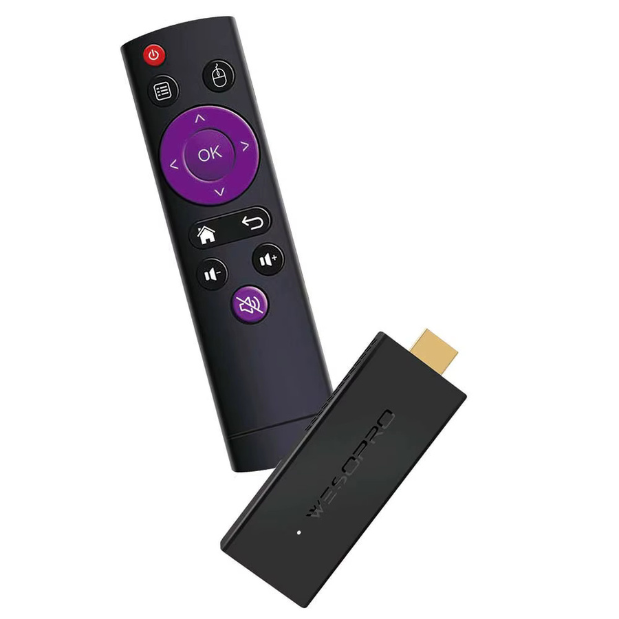 WESOPRO Android TV Stick G2 Lite Smart IPTV Dongle mit 4K Dekodierung, 1 GB RAM, 8 GB ROM und Dual-Band Wifi in Schwarz - Bild 3