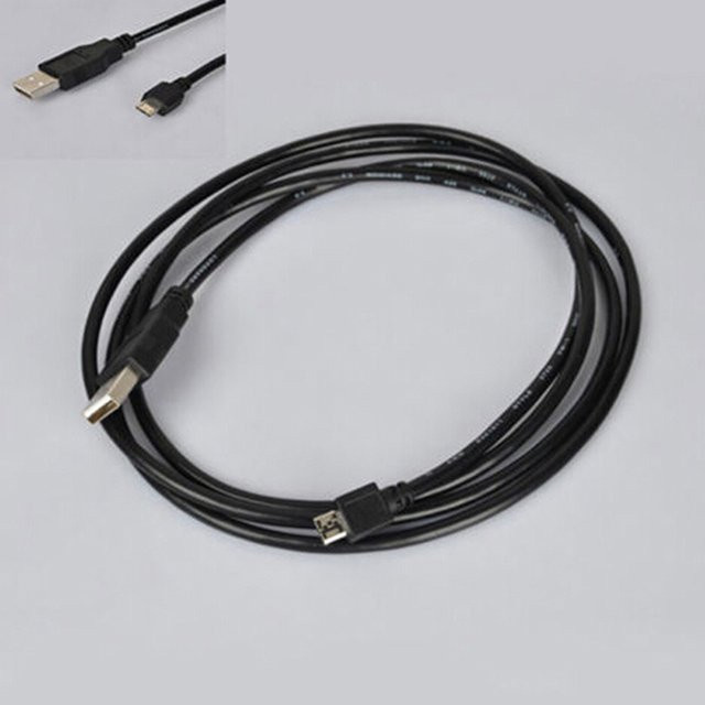 KOQZM Micro USB Ladekabel für Playstation 4 Controller in Schwarz, Länge: 1 m - Bild 1