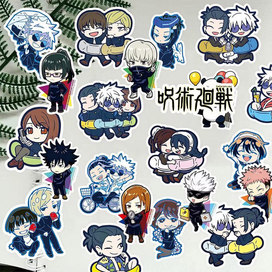 Bandai Jujutsu Kaisen Aufkleber, Nachfüllpack, 10 Stück - Bild 4