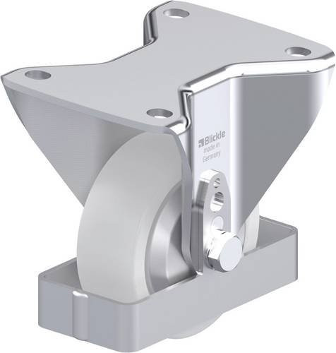 Blickle Stahlblech-Bockrolle BH-SPO 100K-3-FA-FS in Silber, Rad-Durchmesser: 100 mm, Tragfähigkeit: 500 kg - Bild 1