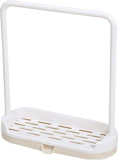 CosyHome Mehrzweck Küchenspülbecken Schwammhalter und Geschirrtuch Trockengestell in Beige - Bild 1