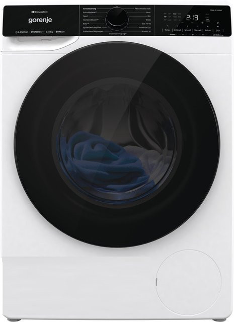 Gorenje Stand-Waschmaschine Frontlader WPNA14A3TS in Weiss mit 10 kg Kapazität, 1400 U/min, Wifi und App-Control - Bild 1