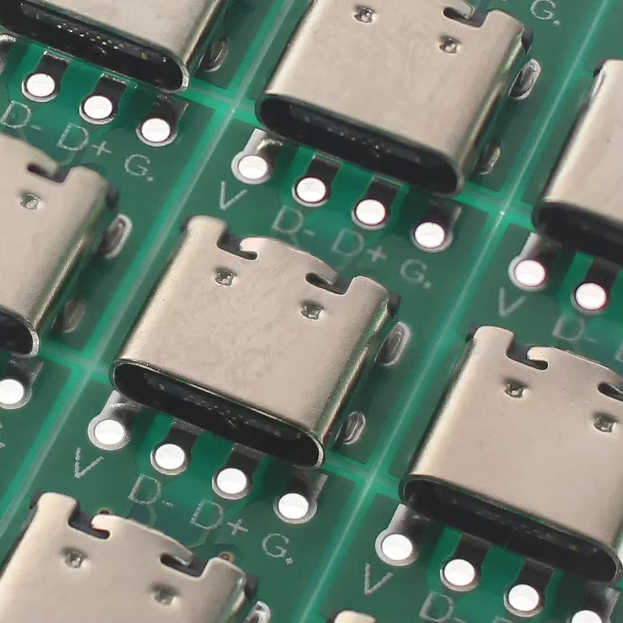 10er Set USB-C DIY PCB Power Board doppelseitige USB 3.1 16P Elektronische Test Boards in Grün - Bild 2