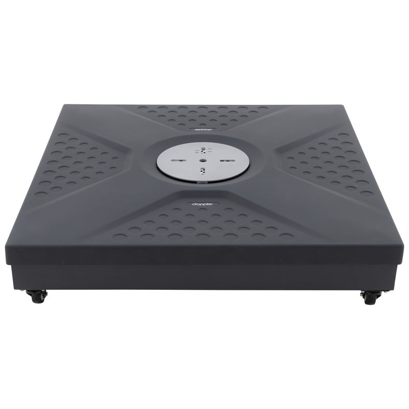 Doppler Active Easy Push Rollsockel für Pendelschirme, anthrazit, B/T/H: 88 x 88 x 20 cm - Bild 3