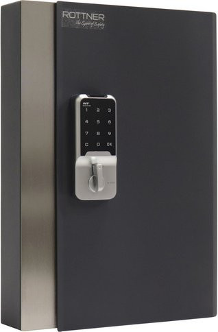 Rottner Schlüsseltresor Key Home, elektronischer Stahlschlüsselbox in Anthrazit und Schwarz, B: 26,5 cm, H: 38,5 cm - Bild 1