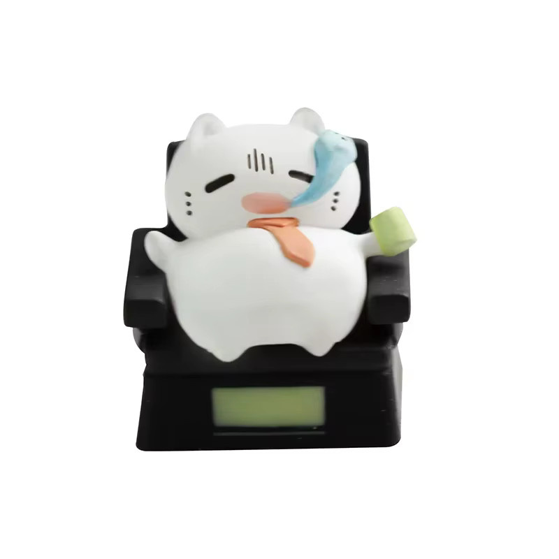 Personalisierte Harz-Tastenkappen Corporate Slave Cat für mechanische Tastaturen in Multicolour - Bild 3