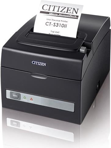 Citizen CT-S310II Thermozeilendrucker für Belege mit USB und LAN in Schwarz - Bild 1